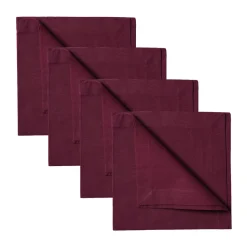 Serviette Robert Lot de 4, Bordeaux