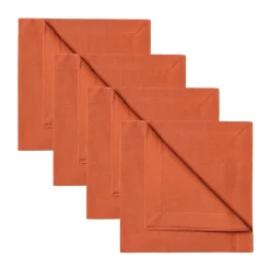 Serviette Robert Lot de 4, Orange rouille