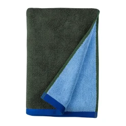 Serviette Soft 50x90 cm, Dark olive-light blue