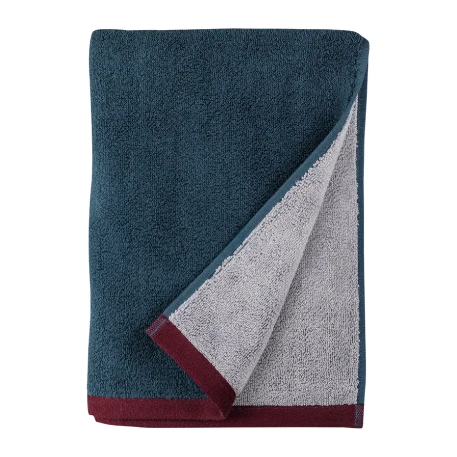 Serviette Soft 50x90 cm, Midnight blue-light grey
