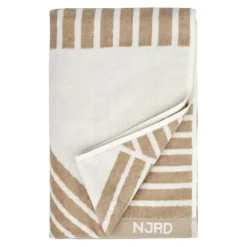 Serviette Stripes 70x140 cm , Beige