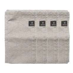 Serviette Sunshine lot de 4, Ash (gris clair)