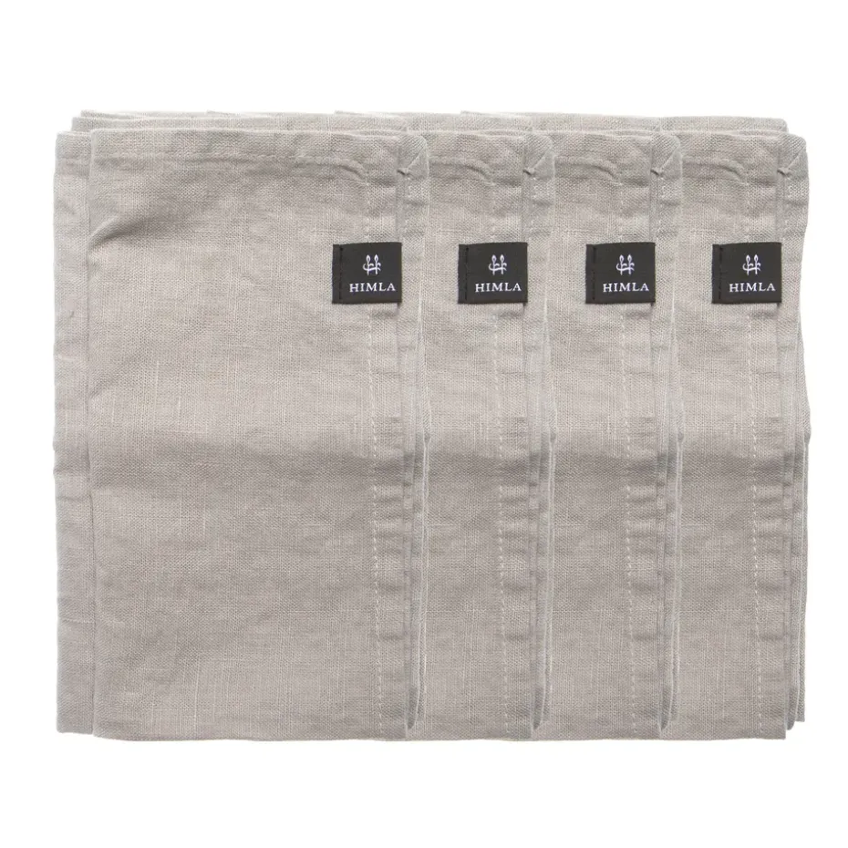 Serviette Sunshine lot de 4, Ash (gris clair)