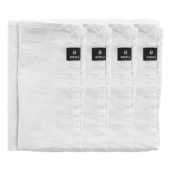 Serviette Sunshine lot de 4, blanc