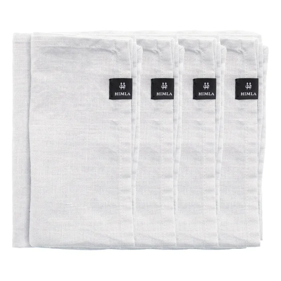 Serviette Sunshine lot de 4, blanc