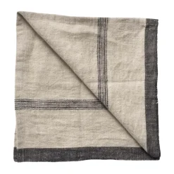 Serviette Thea 50x50 cm, Rayure Denim
