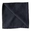Serviette Washed linen, Bleu nuit