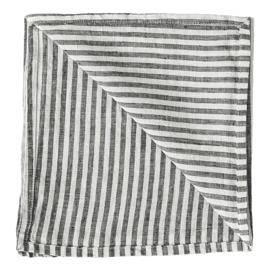 Serviette Washed linen, Grey-white