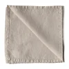 Serviette Washed linen, Gris chaud