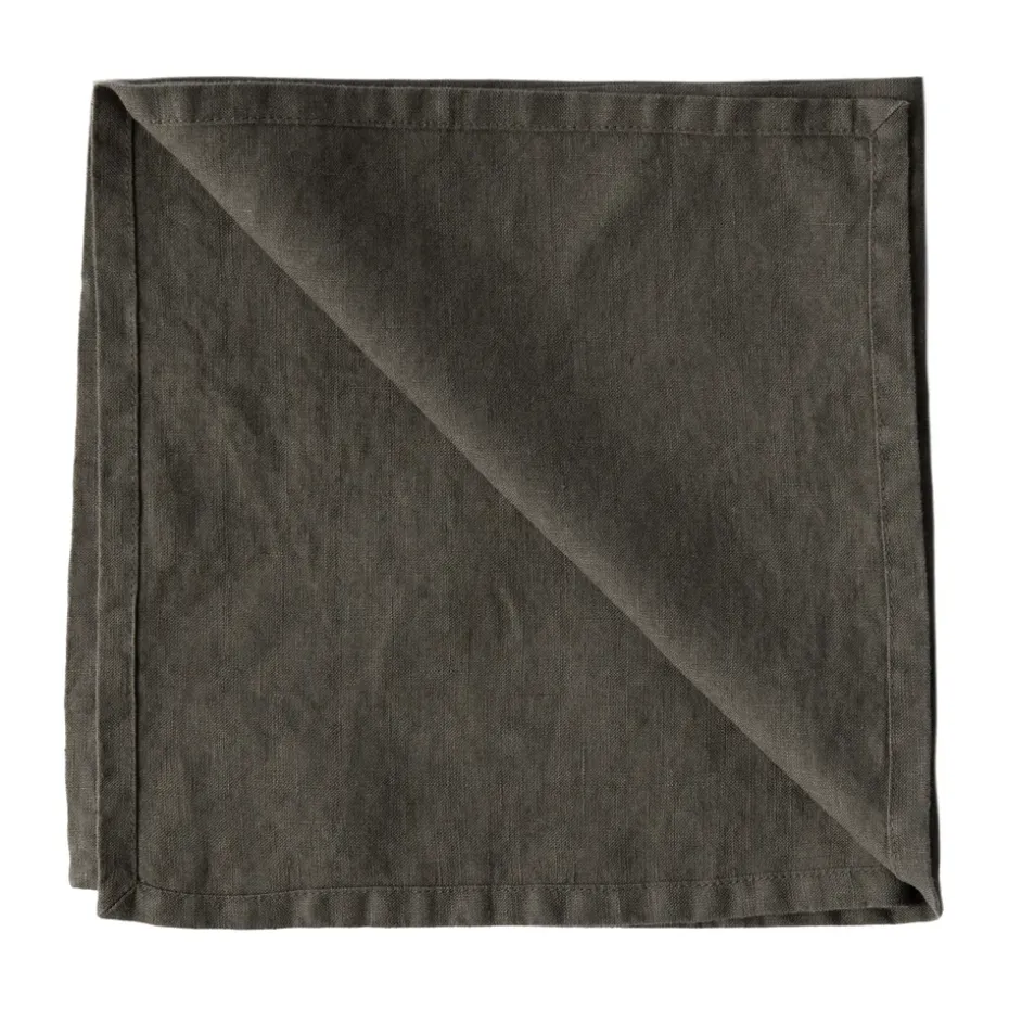 Serviette Washed linen, Taupe