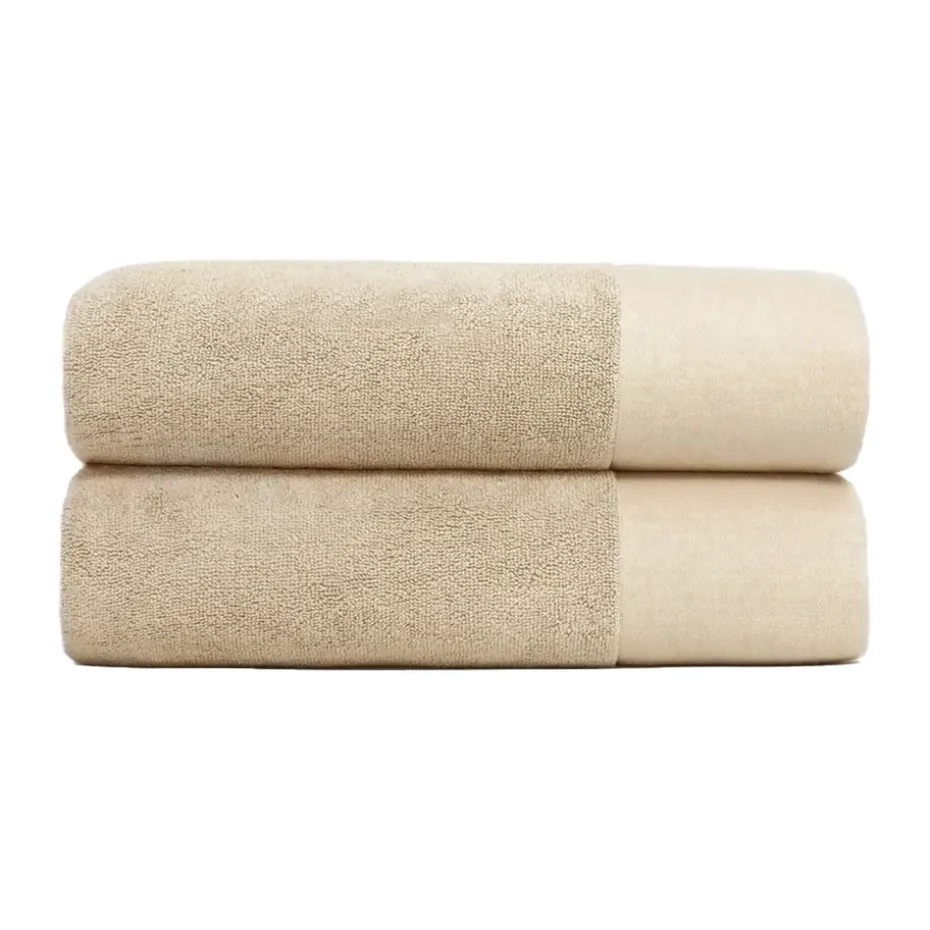 Serviettes de douche Juniper 70x140 cm lot de 2, Beach Sand