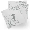 Serviettes de papier Alv paquet de 20, Blanc-gris