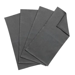 Serviettes de table Clean 45 x 45 cm lot de 4, charbon de bois