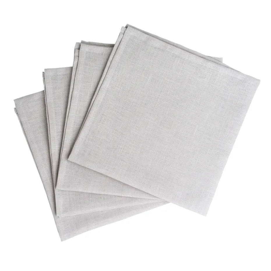 Serviettes de table Clean 45 x 45 cm lot de 4, icy grey