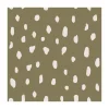 Serviettes Dots 33x33 cm Lot de 20, Olive
