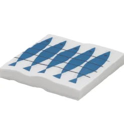 Serviettes en papier Hareng Lot de 20, bleu-blanc