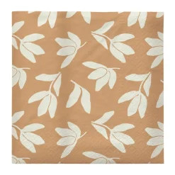 Serviettes en papier Herbert 33x33 cm lot de 20, Cinnamon sand-off white