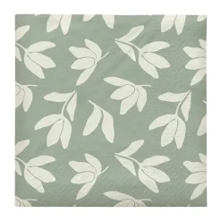 Serviettes en papier Herbert 33x33 cm lot de 20, Desert sage-off white