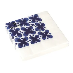 Serviettes en papier Mon Amie Lot de 20, bleu-blanc