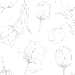 Serviettes Tulipa 33x33 cm Lot de 18, White
