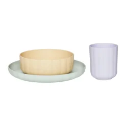 Servisset Pullo 3 pièces, Pale mint-vanilla-lavender