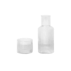Set carafe Ripple small , clair