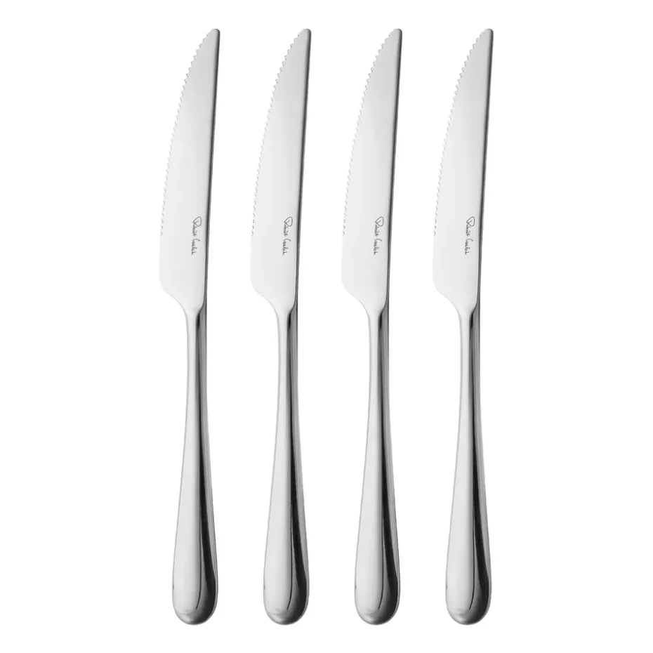 Set de 4 couteaux à viande Kingham Bright, Acier inoxydable