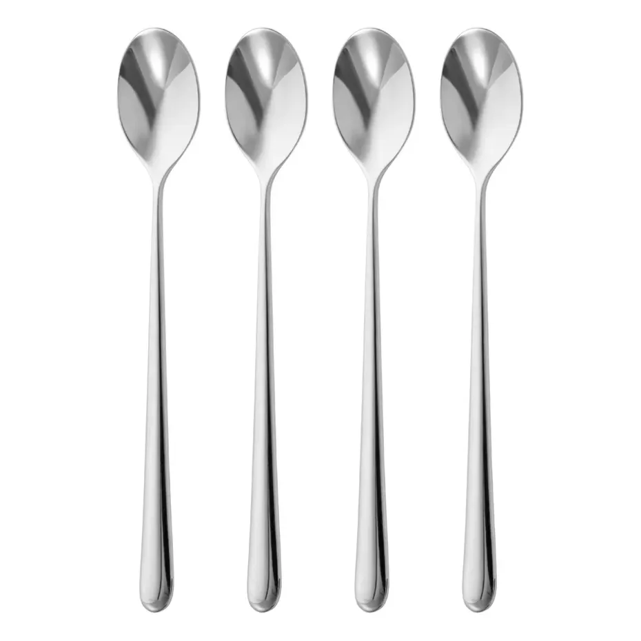 Set de 4 cuillères à café Kingham Bright, Acier inoxydable