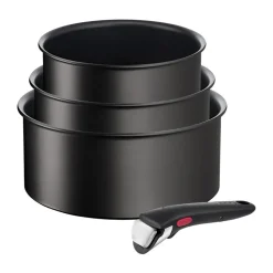 Set de casseroles Ingenio Unlimited 4 pièces, Noir