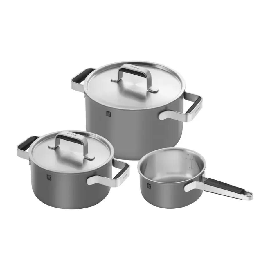 Set de casseroles Zwilling Pure 5 pièces, Gris