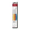 Set de couteaux d'office Victorinox Swiss Classic 3 pièces, Jaune-orange-bleu