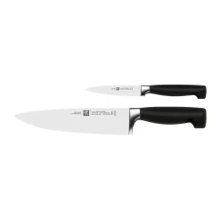 Set de couteaux Zwilling Four Star 2 pièces, Noir-acier inoxydable