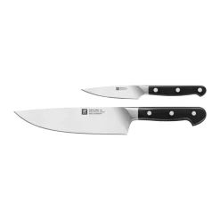 Set de couteaux Zwilling Pro 2 pièces, Noir-acier inoxydable