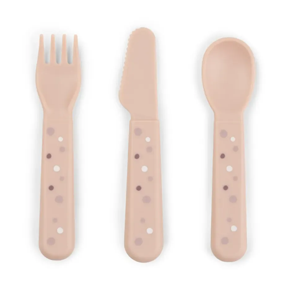 Set de couverts Happy Dots foodie 3 pièces, Poudre