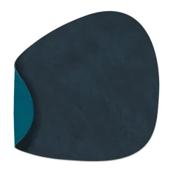 Set de table curve réversible Nupo S 1 pièce, Midnight blue-petrol