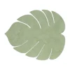 Set de table Monstera Leaf Hippo L, Vert olive