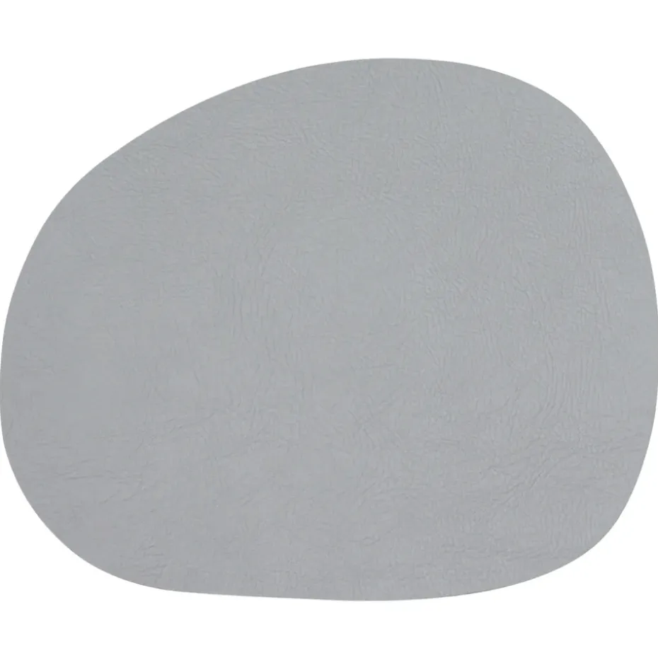 Set de table Raw cuir, Light grey buffalo (gris clair)