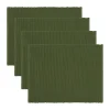 Set de table Uni 35x46 cm, lot de 4, Vert olive foncé
