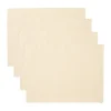 Set de table Uni 35x46 cm, lot de 4, Beige crémeux