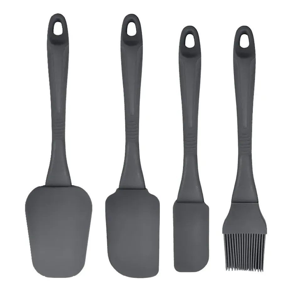 Set d'ustensiles de cuisine Rowan 4 pièces, Gris