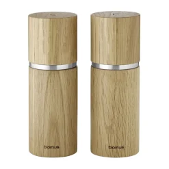 Set moulin à sel et poivre Pepe 15 cm, Chêne