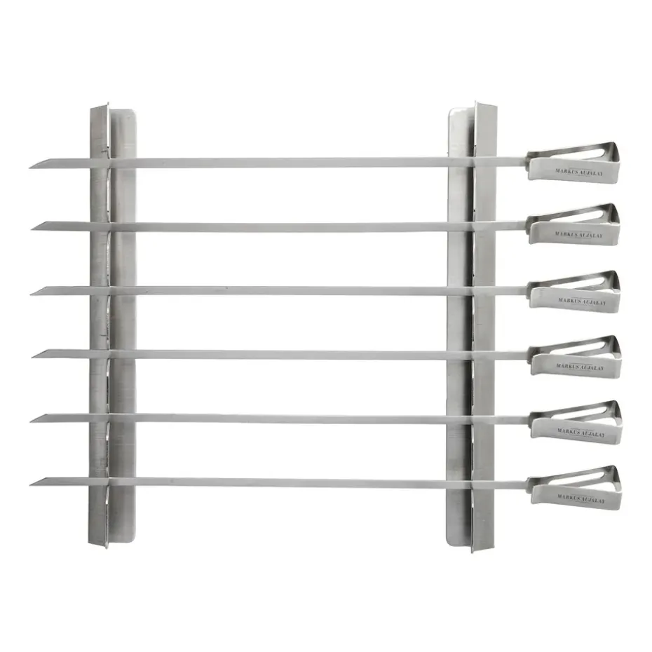 Set piques à brochettes Markus 8 pièces 16x37 cm, Argenté