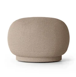 Siège pouf Rico, Bouclé sable