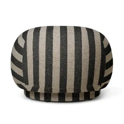 Siège pouf Rico, Louisiana sable noir