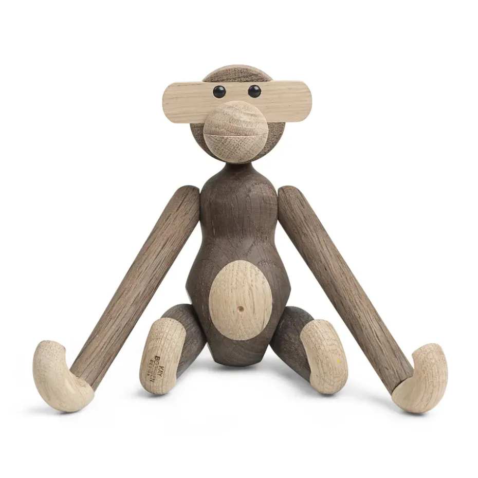 Singe en bois Kay Bojesen petit, chêne-chêne fumé