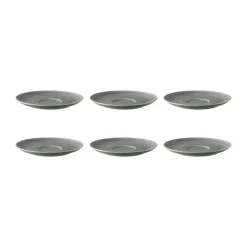 Soucoupe à café Terra Ø 16,1 cm, lot de 6, Pearl Grey