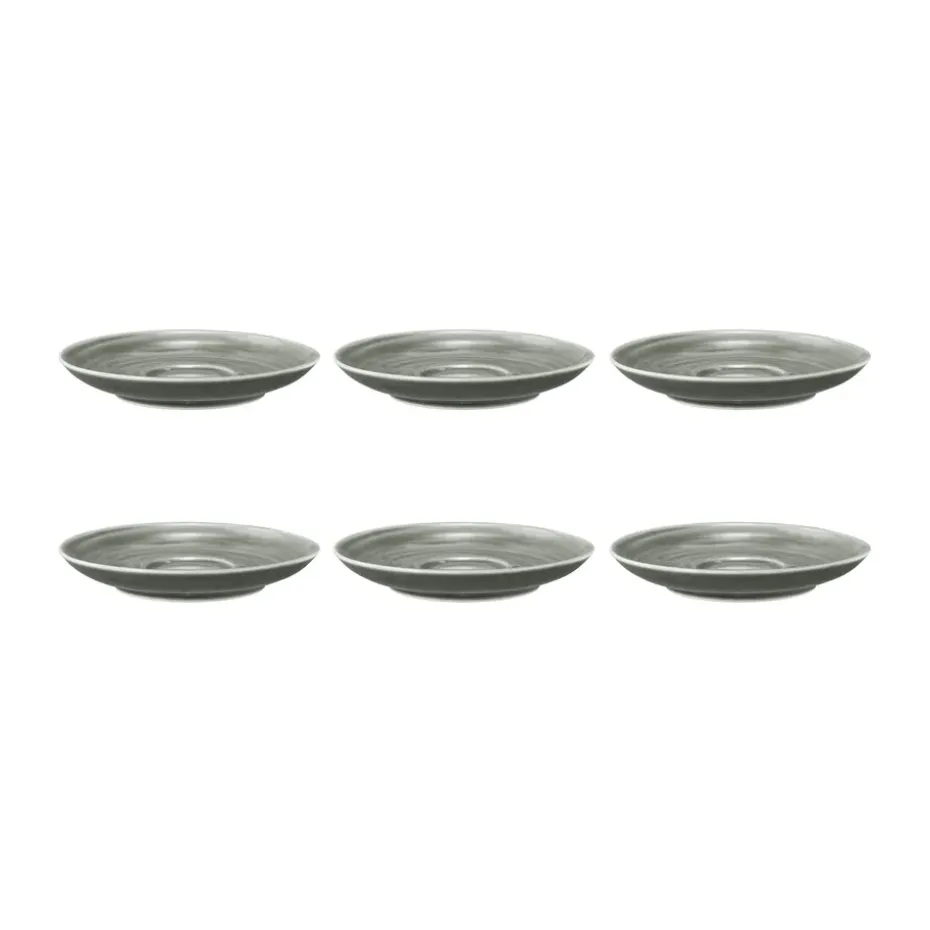 Soucoupe à café Terra Ø 12 cm, lot de 6, Pearl Grey