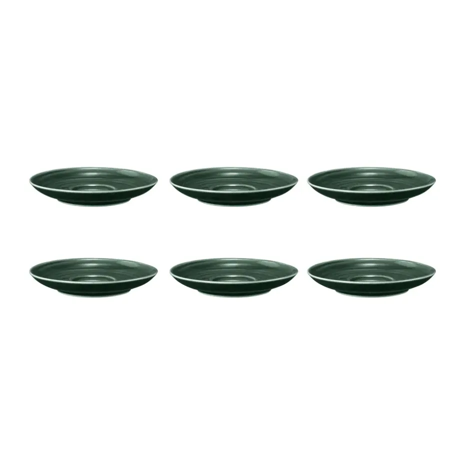 Soucoupe à café Terra Ø 12 cm, lot de 6, Moss Green