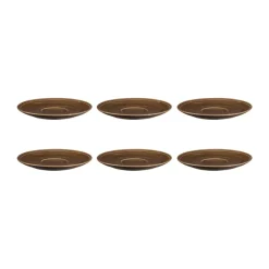 Soucoupe à café Terra Ø 16,1 cm, lot de 6, Earth Brown