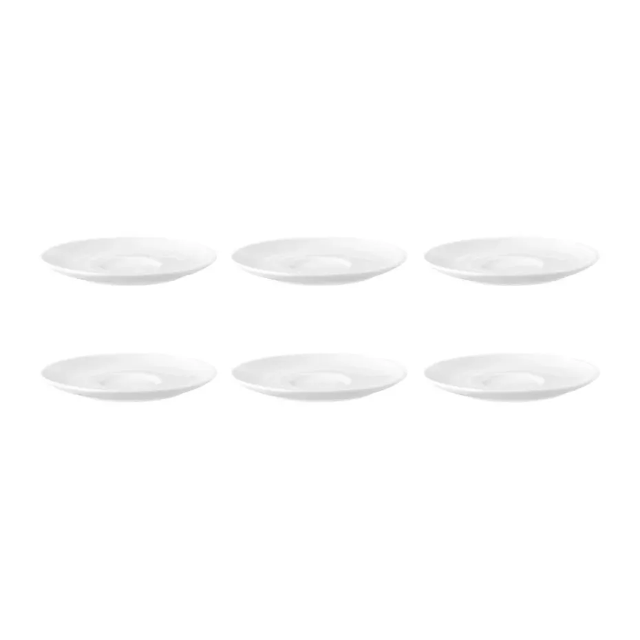 Soucoupe à café Terra Ø 12 cm, lot de 6, Blanc